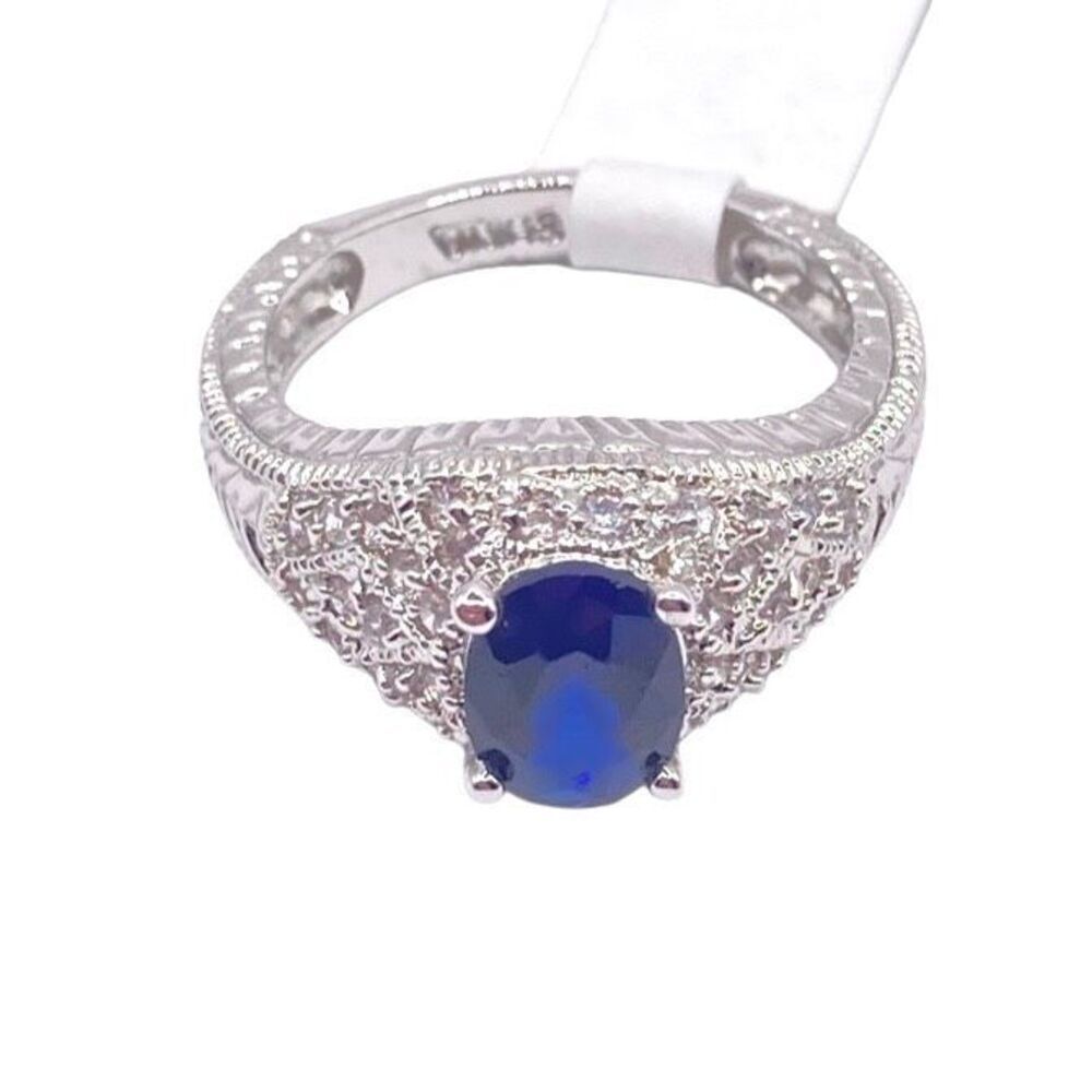 New Women’s Silver September birthstone ring size 7 - Picture 1 of 4
